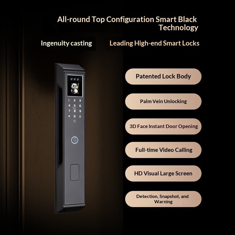 AI-powered Smart Door Lock With A Dynamic Visual Screen And Facial Recognition